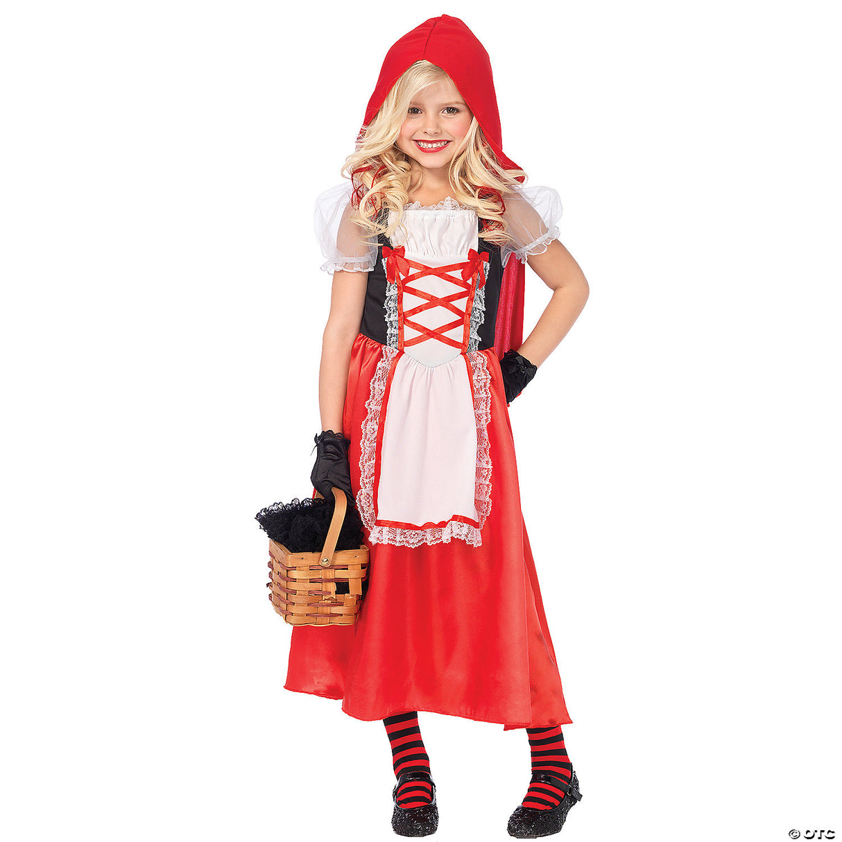 GIRL'S RED RIDING HOOD-SM - Halloween Costume Dress Up Party Outfit