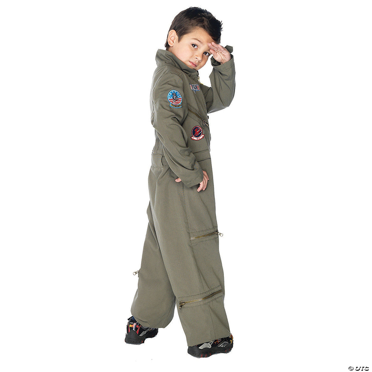 TOP GUN FLIGHT SUIT CHLD XS - Halloween Costume Cosplay & Party Outfit For Kids
