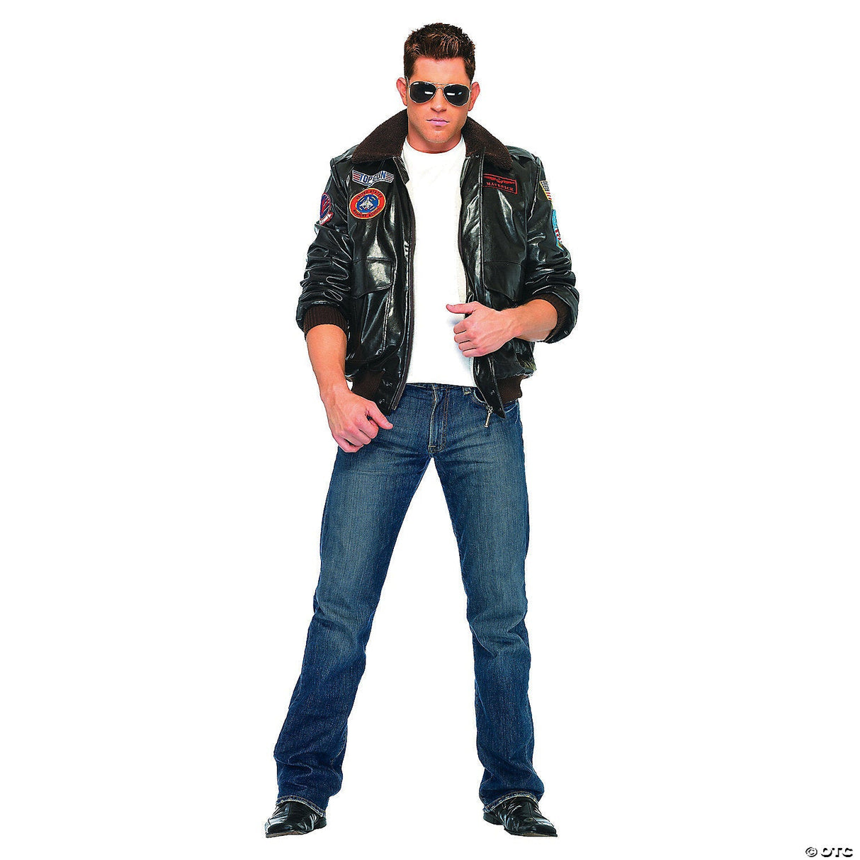 MEN'S TOP GUN COSTUME UATG83703 - Halloween Costume Accessory Party Dress Up