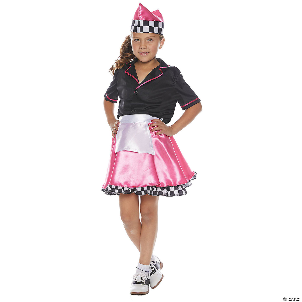 GIRL'S 1950'S CAR HOP-SM - Halloween Costume Dress Up Party Outfit