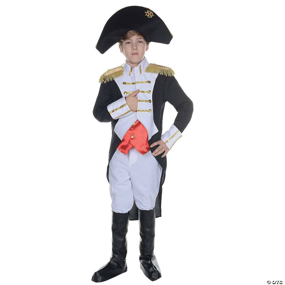BOY'S NAPOLEON COSTUME-MD - Kids Halloween Costume Dress Up Party