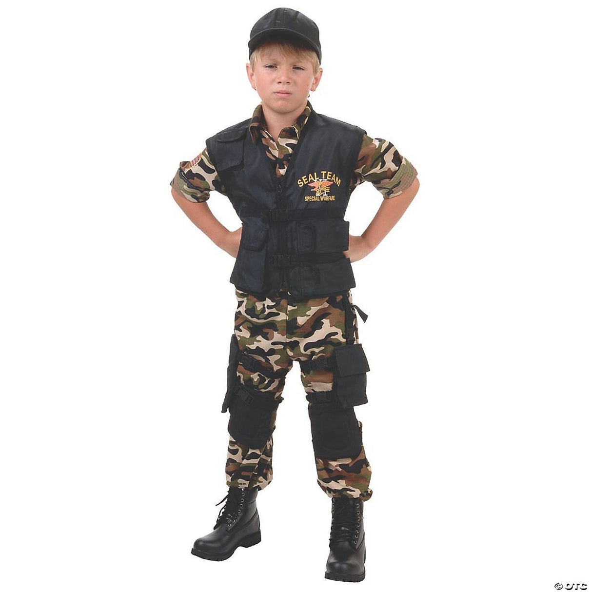 SEAL TEAM CHILD LARGE (10-12) - Kids Halloween Costume Cosplay & Party Outfit