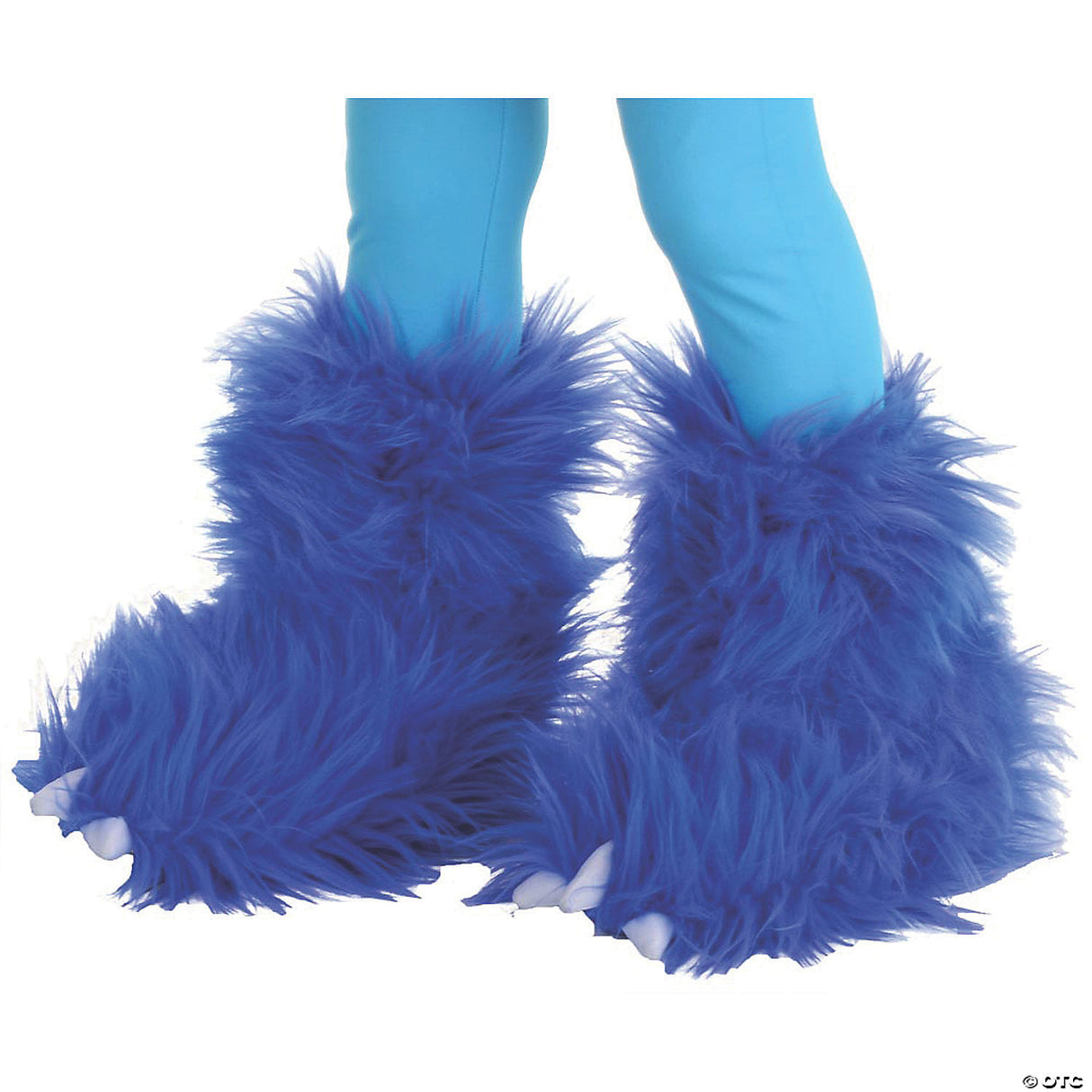 Kids Electric Blue Monster Boot Tops - Halloween Costume Cosplay & Party Outfit