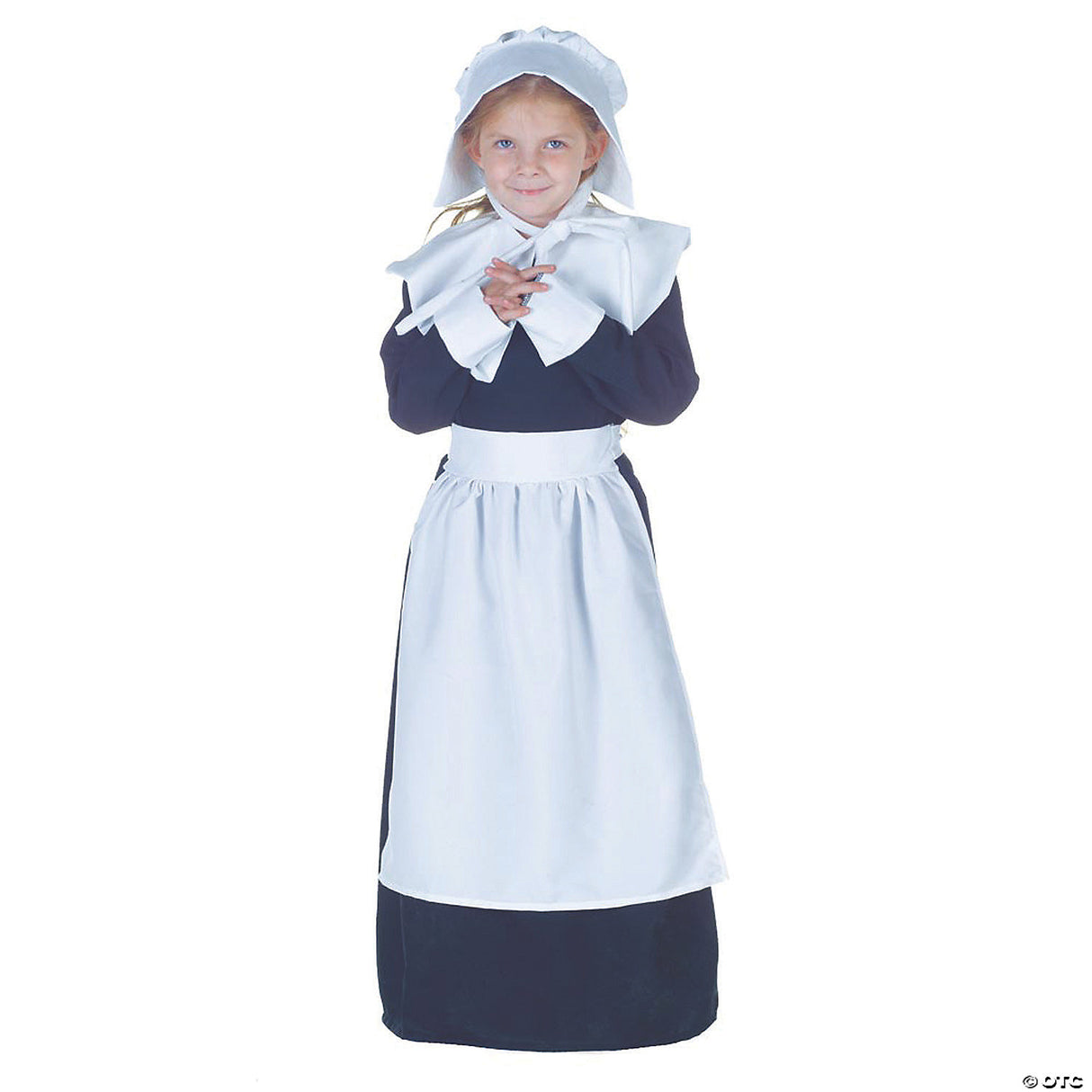 Girls Pilgrim Costume - XL - Halloween Costume Dress Up Party Outfit