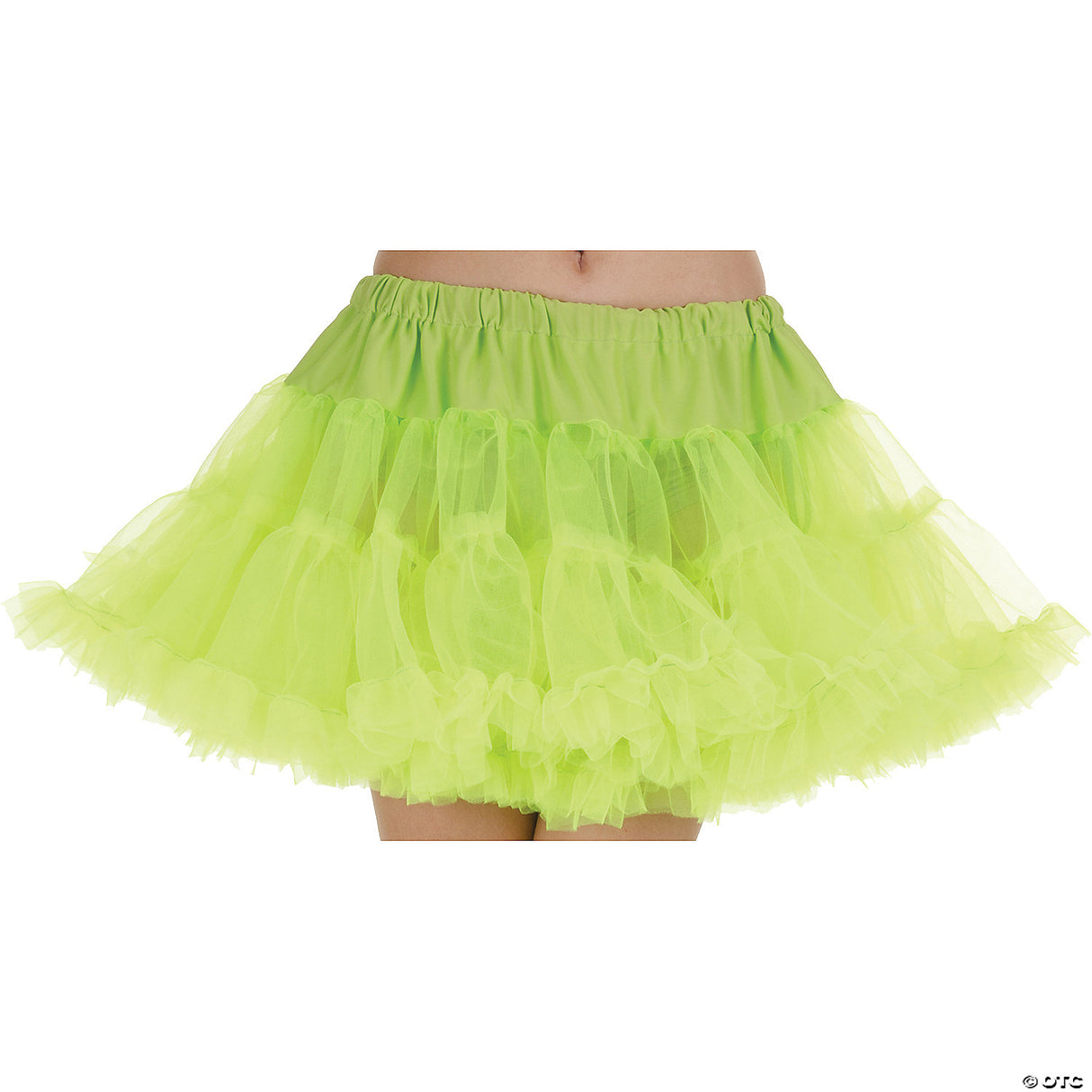 NEON GREEN PETTICOAT TUTU - Halloween Costume Petticoat Accessory Party Dress Up