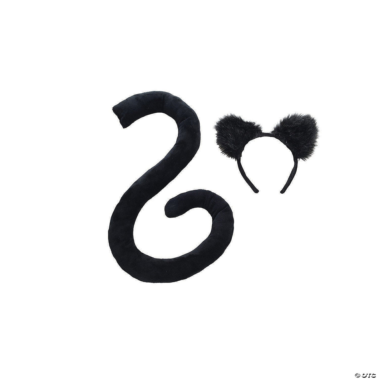 Adults Black Tail & Ears Set