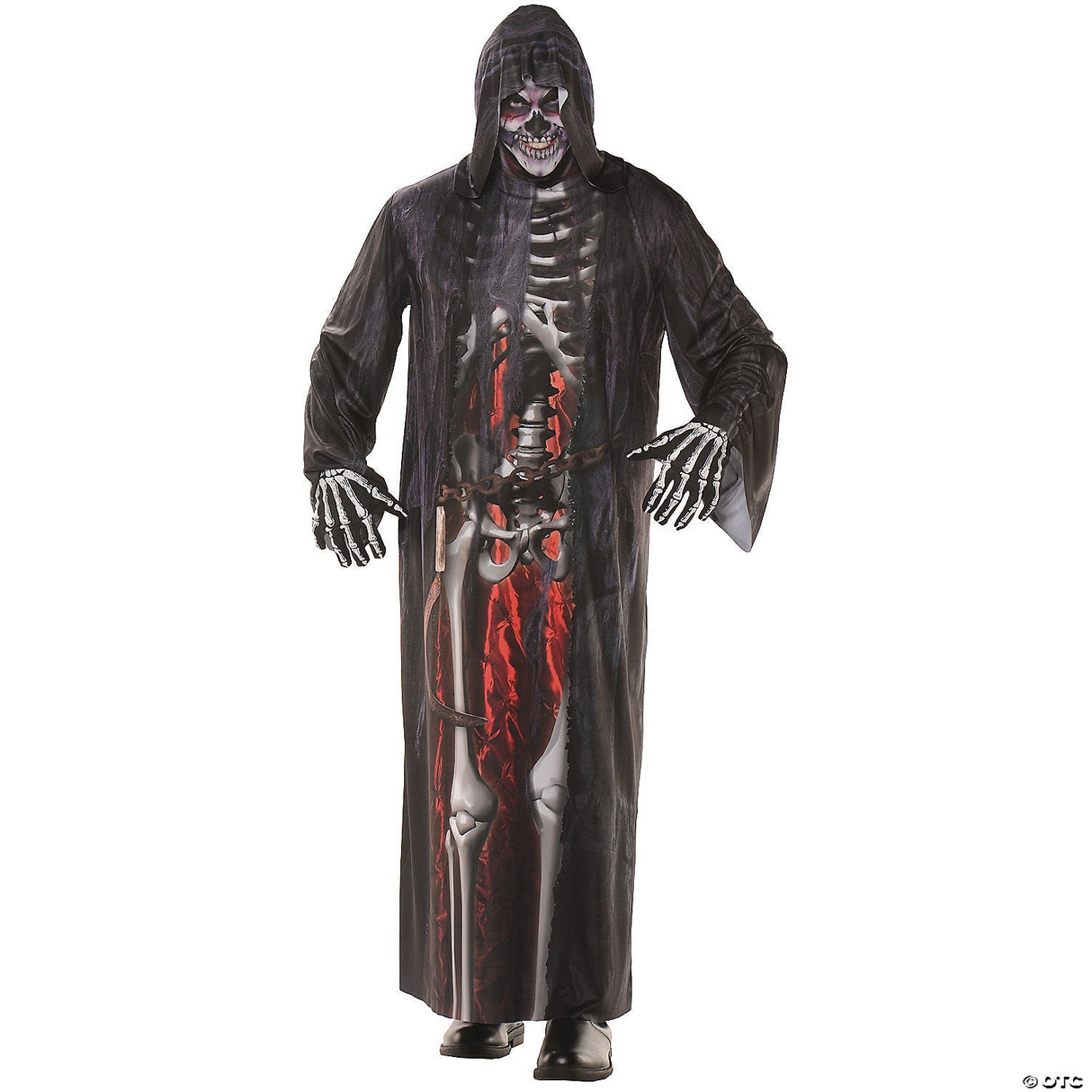 Men's Grim Reaper Robe - Scary Halloween Costume Adult Outfit Cosplay Party Even