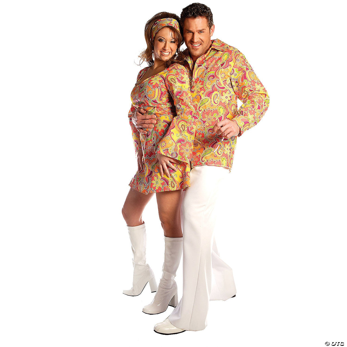 WOMEN'S GO GO DRESS COSTUME-XL - 70s Outfit Halloween Cosplay