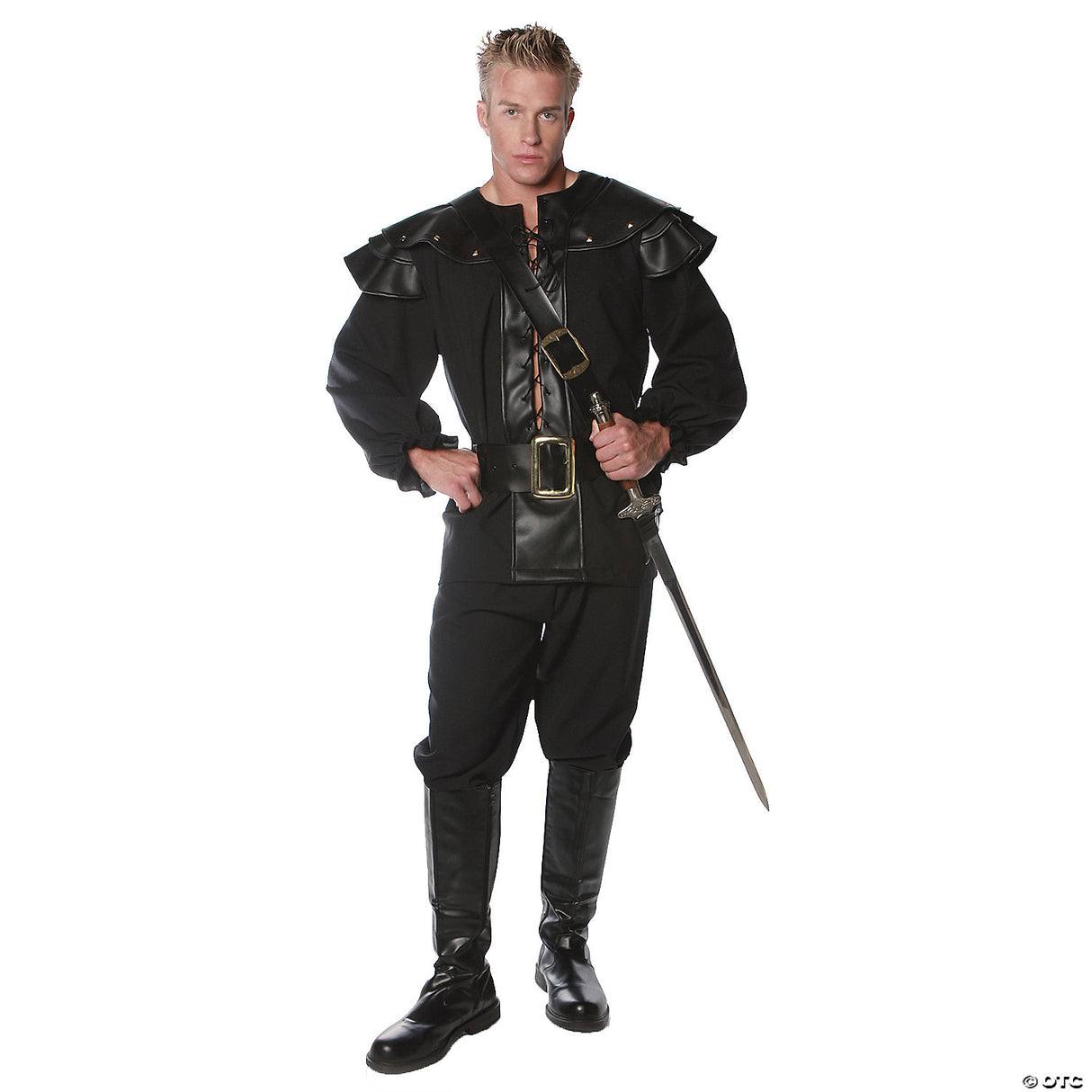 MEN'S KNIGHT COSTUME 2XL - Scary Halloween Costume Adult Outfit Cosplay Party Ev