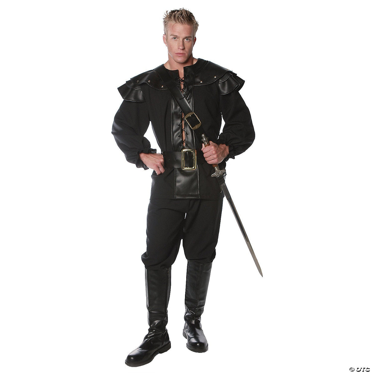 MEN'S KNIGHT COSTUME 2XL - Scary Halloween Costume Adult Outfit Cosplay Party Ev