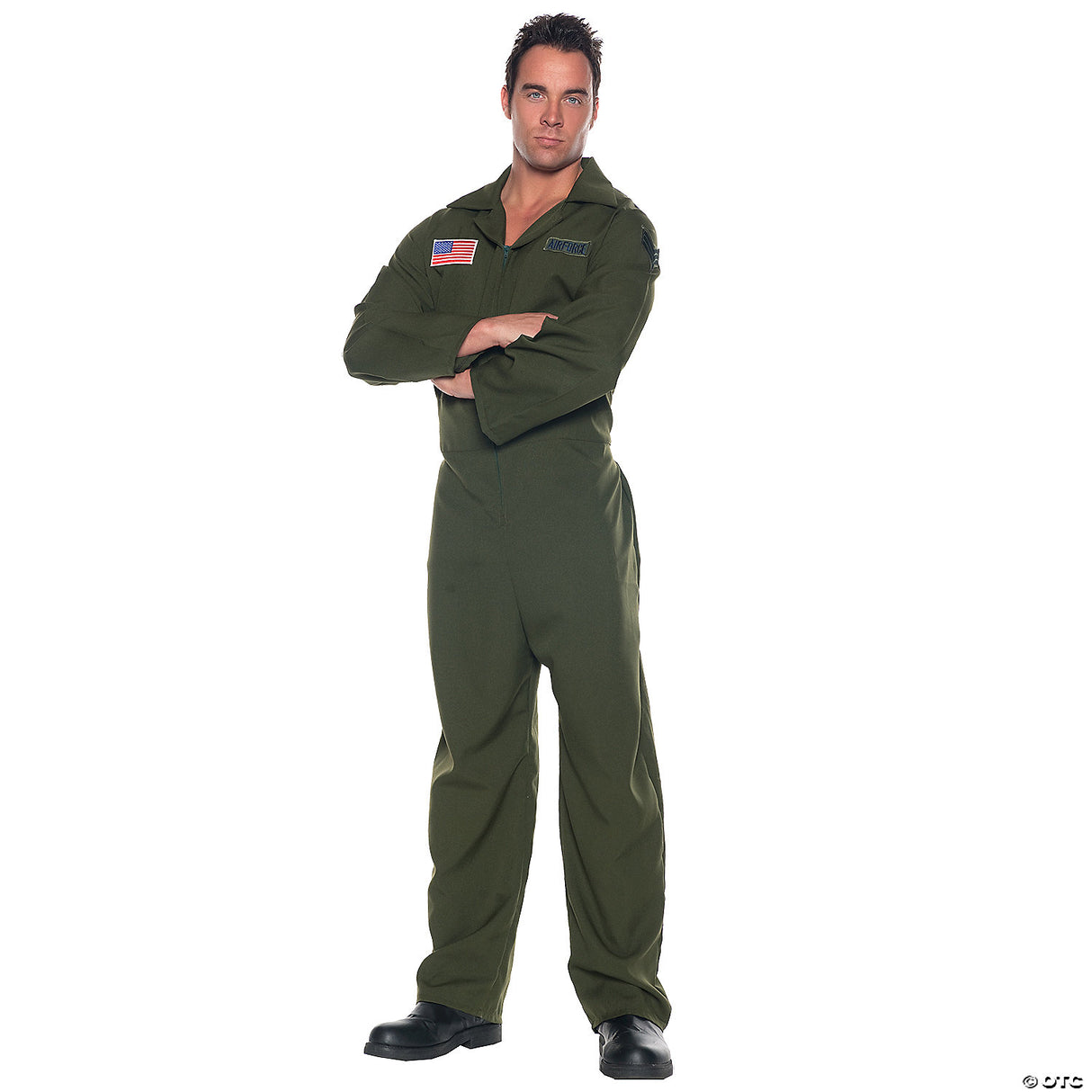 Adults Air Force Jumpsuit Costume Pilot Military Halloween Cosplay Party Outfit