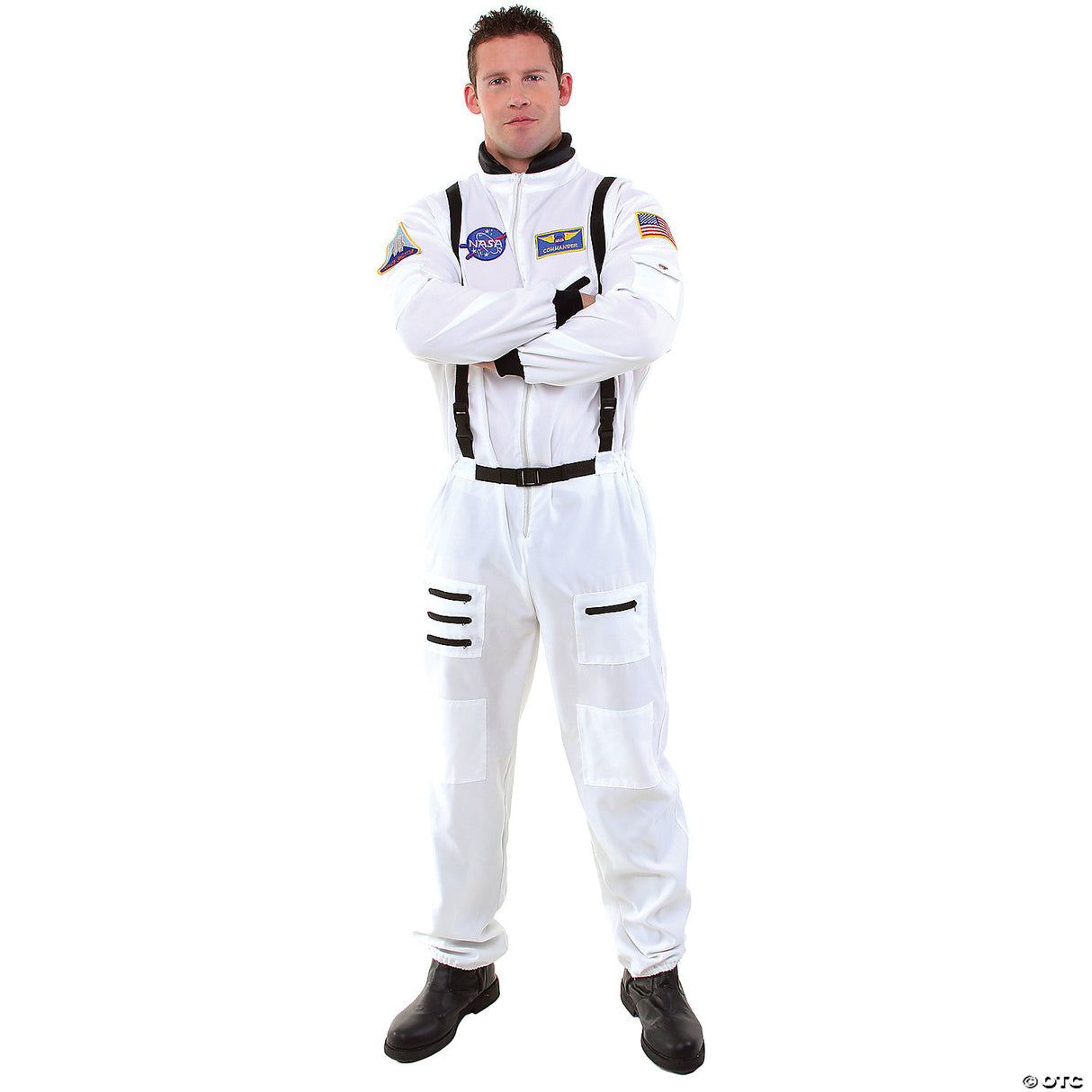 MEN'S ASTRONAUT WHITE CSTM-2XL - Scary Halloween Costume Adult Outfit Cosplay