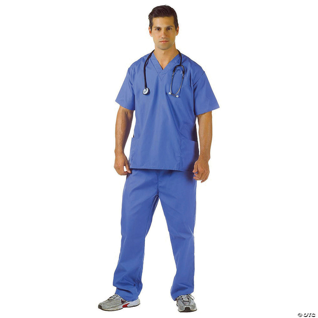 Adult Blue Scrubs Doctor Costume – XXL 48-50 – Medical Halloween Cosplay