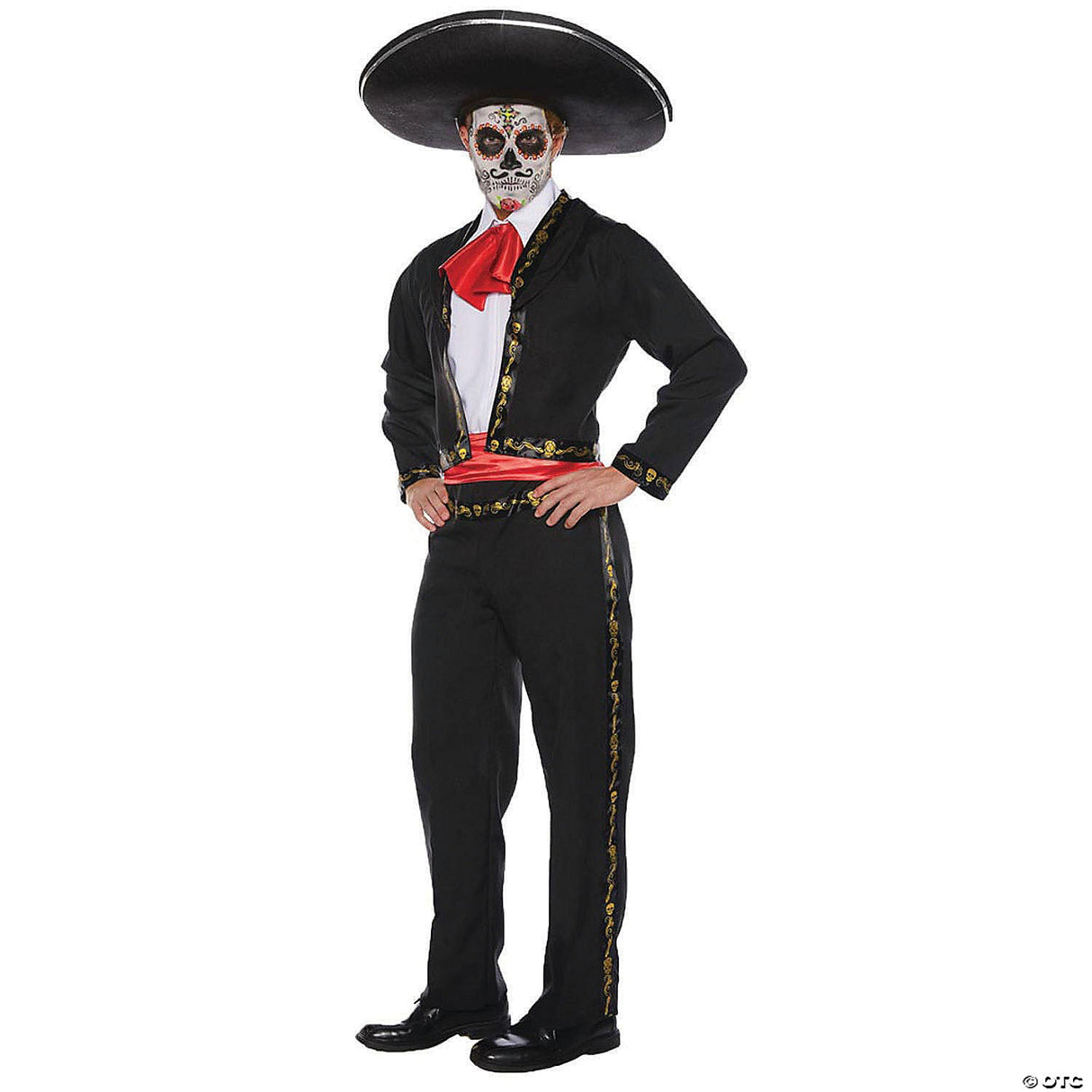 Men's Skull Mariachi Costume - Halloween Costume Accessory Party Dress Up