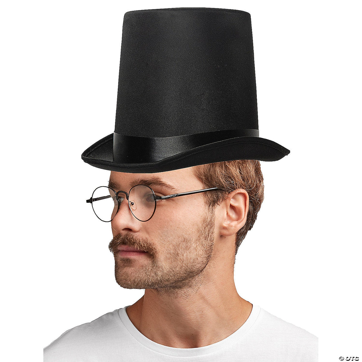 Adults Black Dickens Top Hat - Victorian Halloween Party Costume Accessory