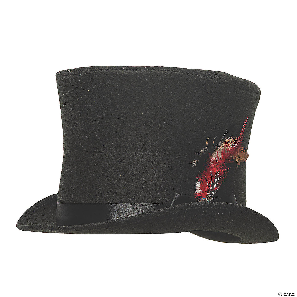 Adults Black Dickens Top Hat - Victorian Halloween Party Costume Accessory
