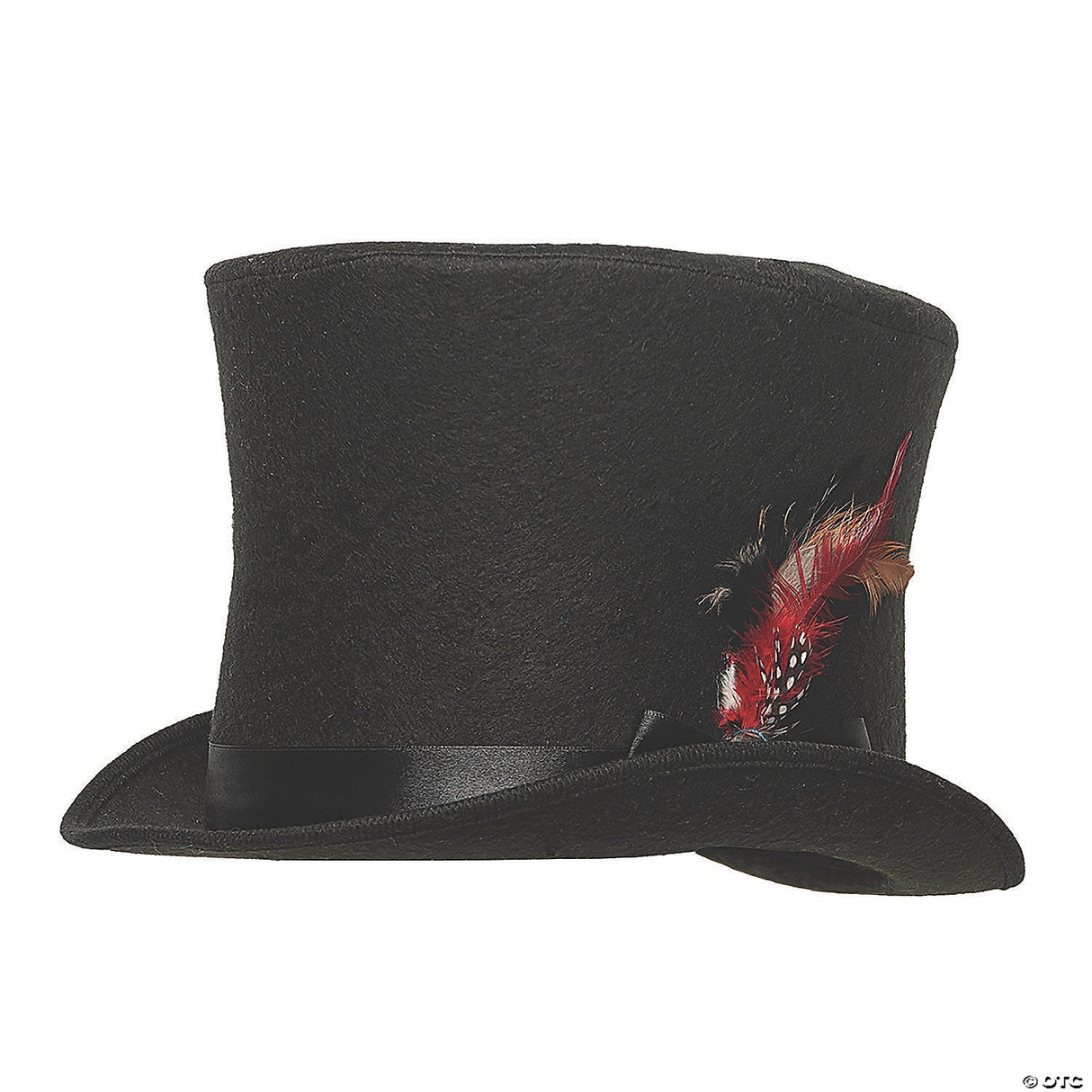 Adults Black Dickens Top Hat - Victorian Halloween Party Costume Accessory