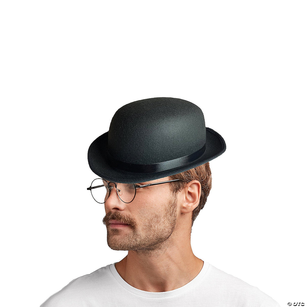 Adults Black Faux Suede Tricorne Hat