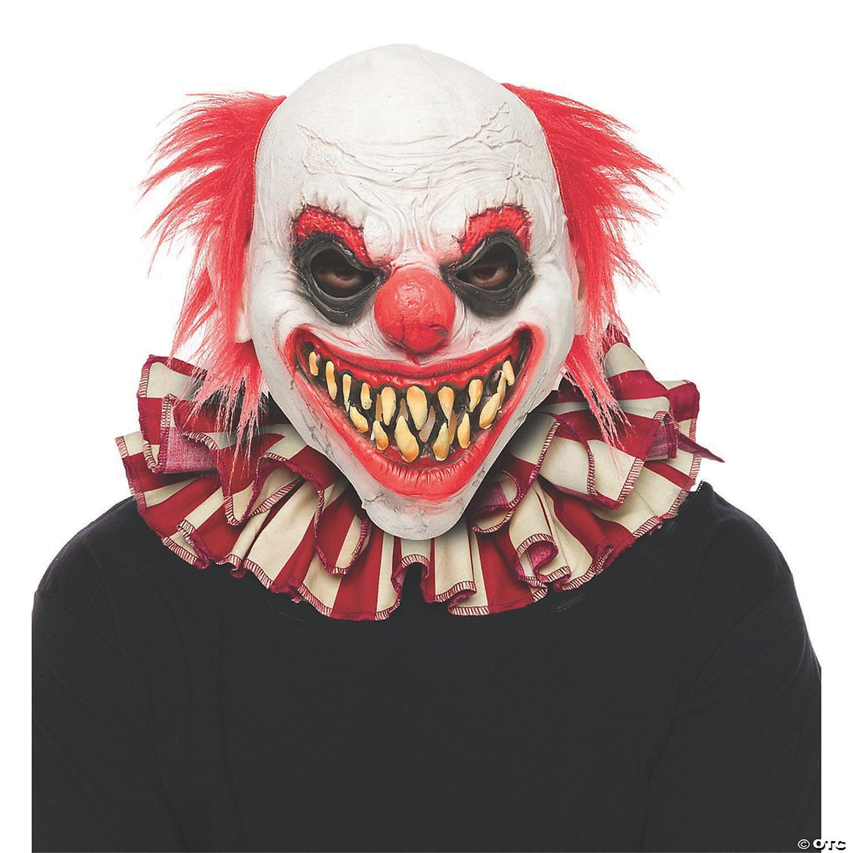 Adults Striped Clown Collar - Halloween Costume Accessory Party Dress Up