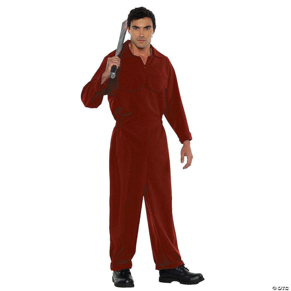 MEN'S BOILER SUIT COSTUME RED - Halloween Costume Accessory Party Dress Up