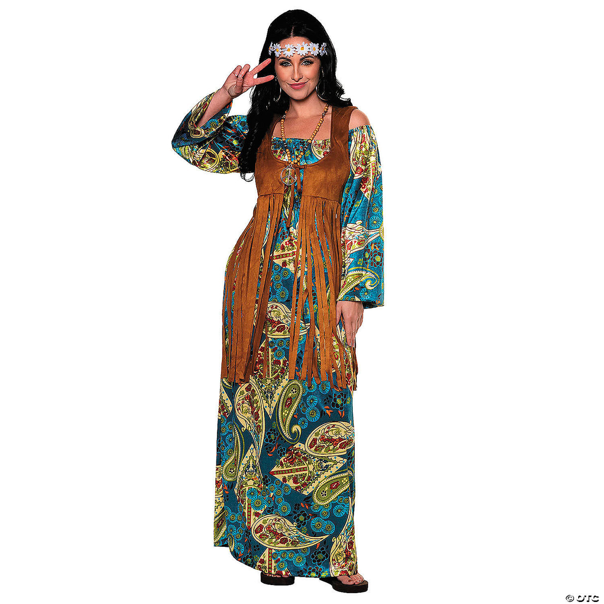 Bohemian Hippie Dress Lg
