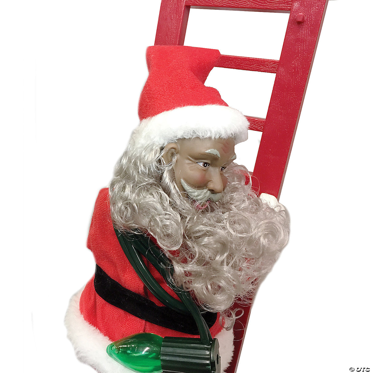 African American Climbing Santa – Christmas Holiday Outdoor Yard Decoration