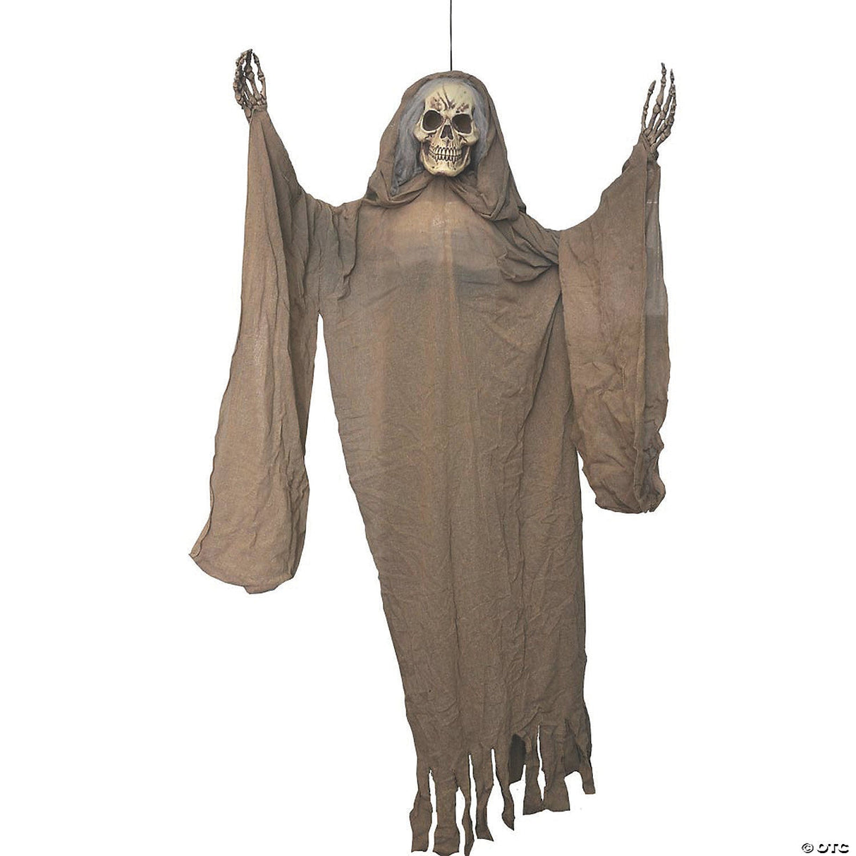 5' Hanging Ghoul with Light-up Eyes – Outdoor Halloween Decoration Prop