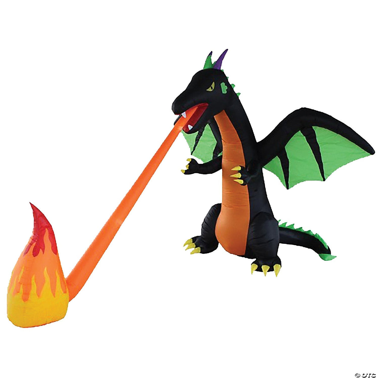 9' Fire Breathing Dragon Inflatable – Outdoor Halloween Yard Decoration Prop
