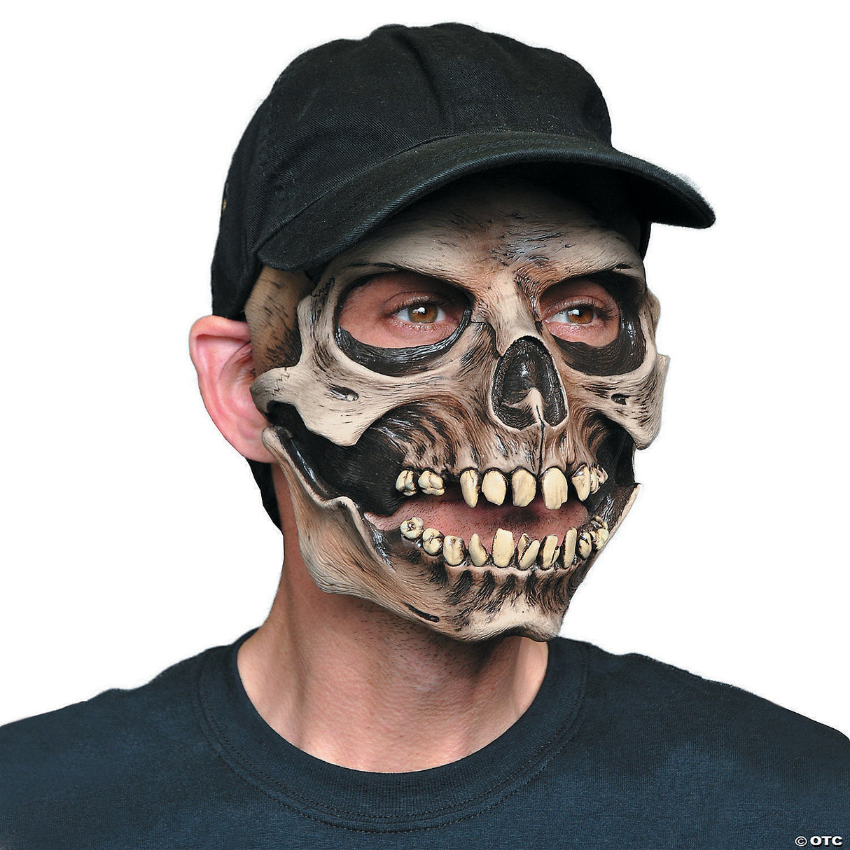 Adults Skull With Baseball Cap Face Mask