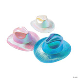Adults Iridescent Cowboy Hats - Western Party Halloween Costume Accessory