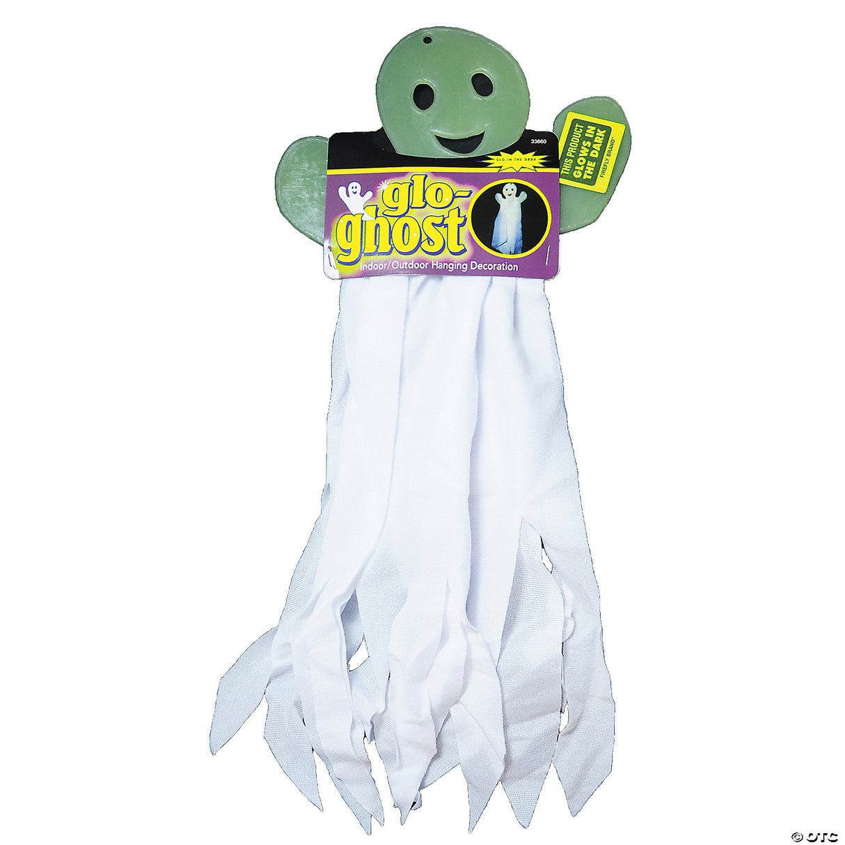 Hanging Glow In The Dark Ghost Decoration