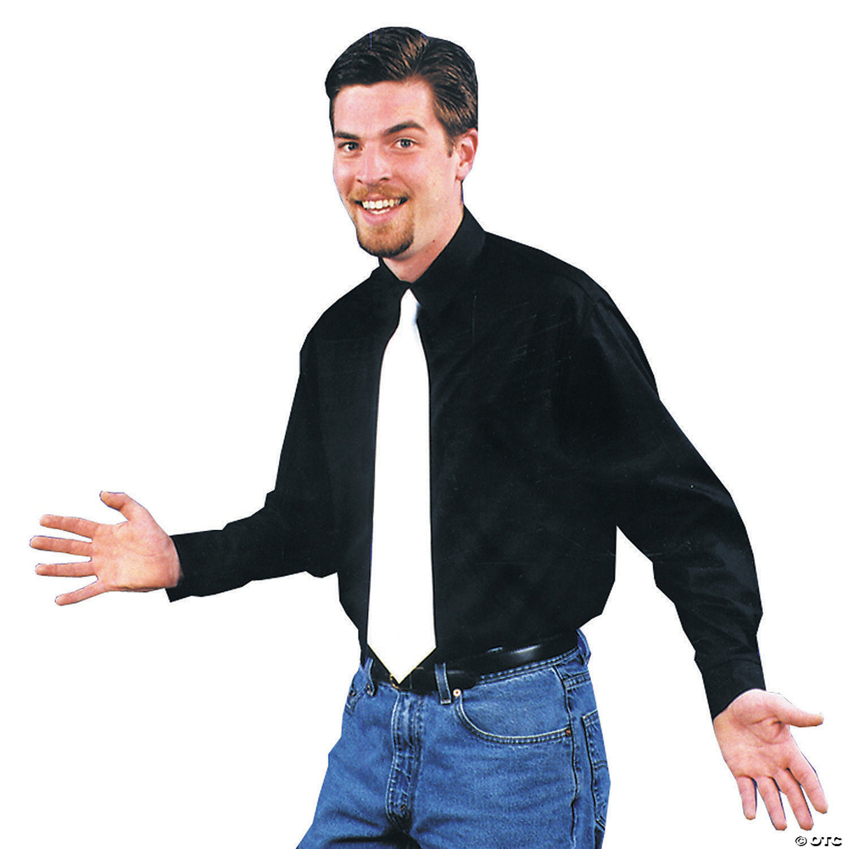 Men’s Black Gangster Shirt Costume