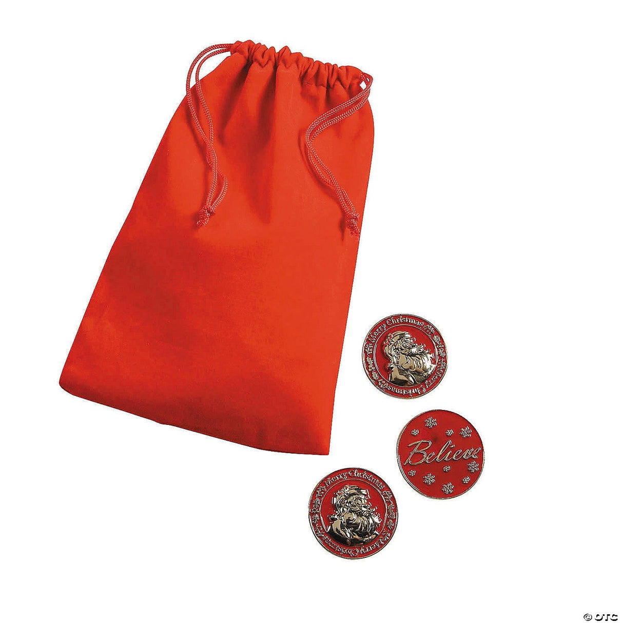 Santa Believe Coins With Bag