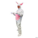 ADLT BUNNY SUIT WHT MD