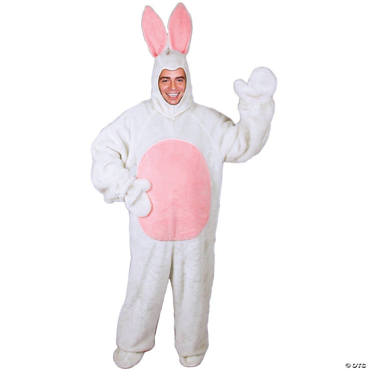 ADLT BUNNY SUIT WHT LG