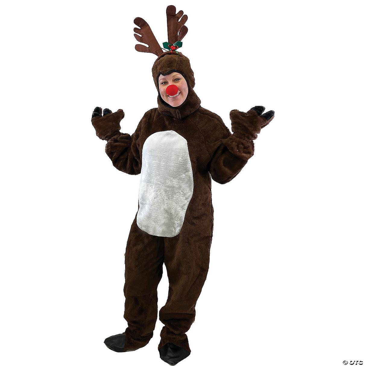 ADLT REINDEER W/HOOD MD