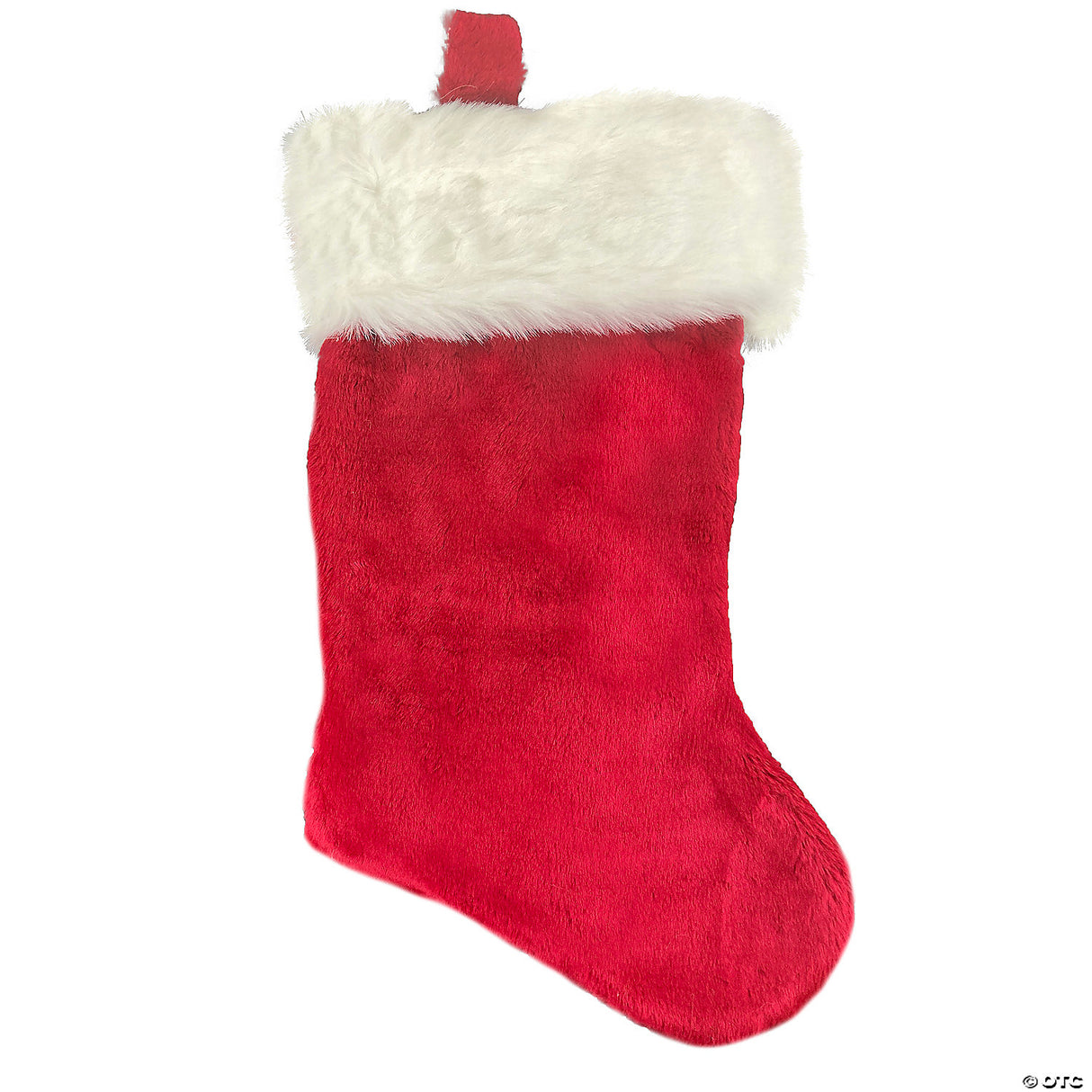 SANTA STOCKING 35 IN RED PLUSH