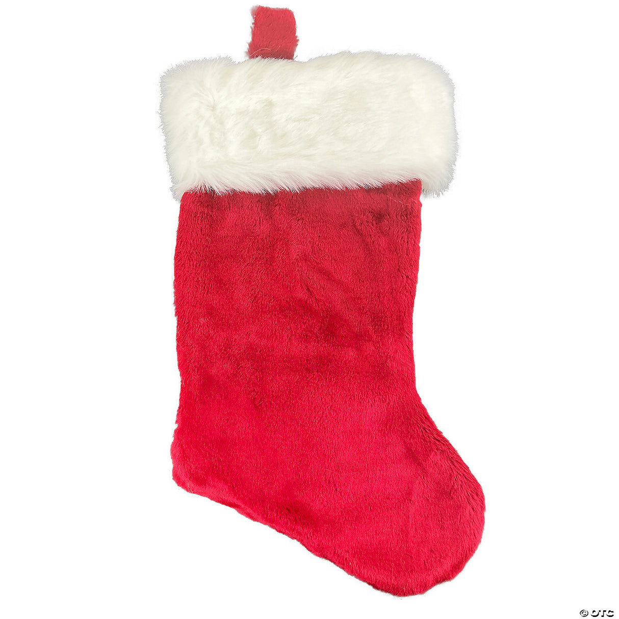 SANTA STOCKING 21 IN WHITE