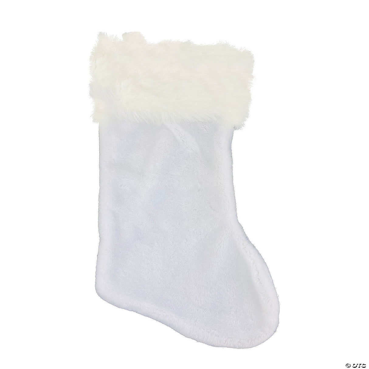 SANTA STOCKING 21 IN WHITE