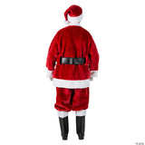 ADLT SANTA SUIT BURGUNDY DLX XL