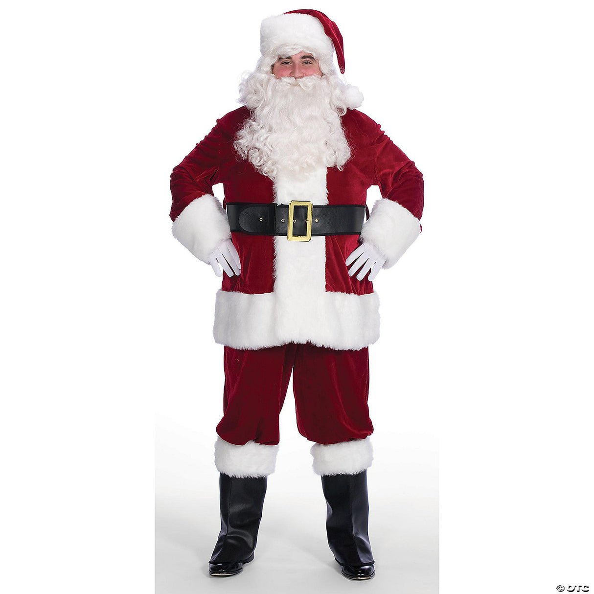 ADLT SANTA SUIT VELVETEEN MEN'S 42-48