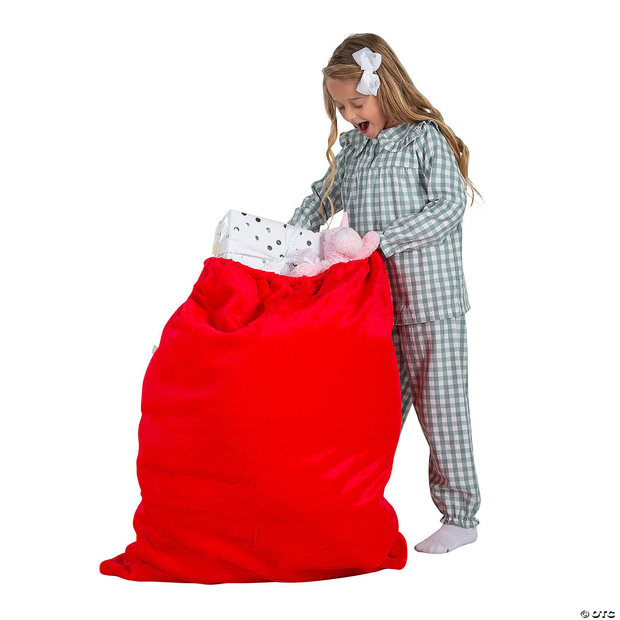 Plush Santa Toy Bag