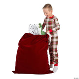 Burgundy Velvet Santa Toy Bag