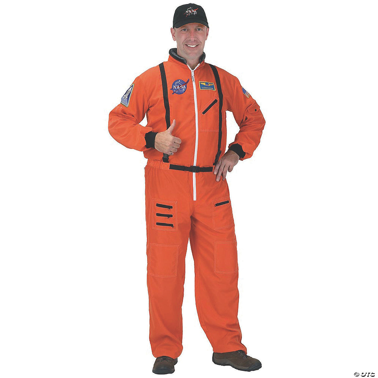 ADULT ASTRONAUT SUIT ORANGE LARGE