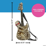 2 Ft. Light-up Ukulele-shaped Plastic Skeleton Halloween Decoration