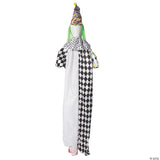 5 Ft. 6" Hanging Animated Multicolored Clown With Green Hair Halloween Decoration