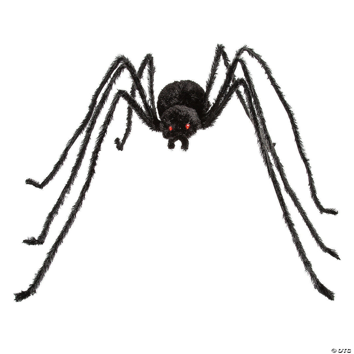 36 1/2" X 61 3/4" Black Spider With Light-up Eyes Halloween Decoration