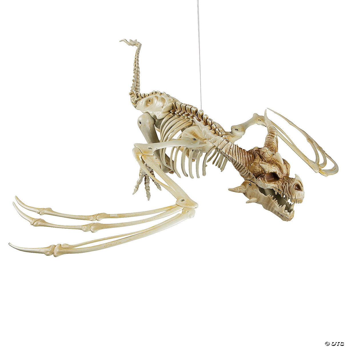 35 1/4" X 11 3/4" Pterosaur Skeleton Plastic Hanging Halloween Decoration