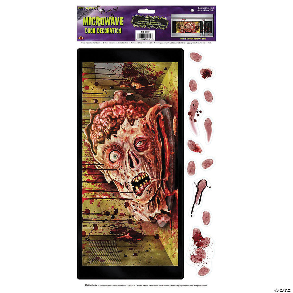 Halloween Microwave Door Decor - Halloween Decoration Prop Haunted House & Party