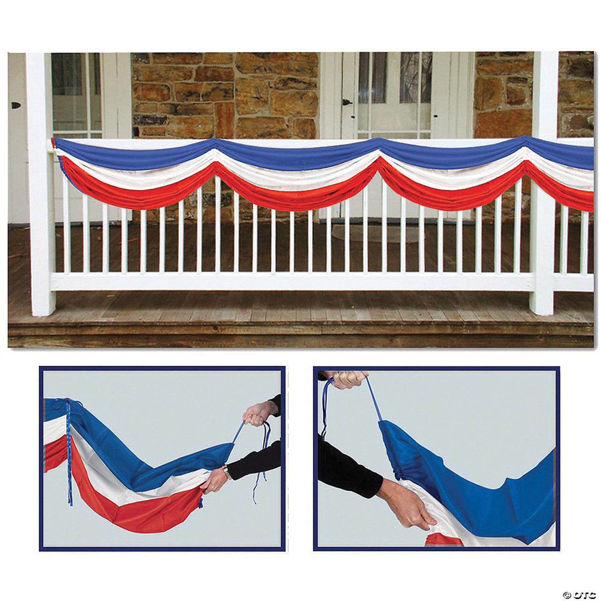 5' Patriotic Fabric Bunting